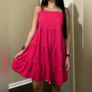 Pink basic dress. Size XS